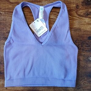 Purple Striped Tank Top